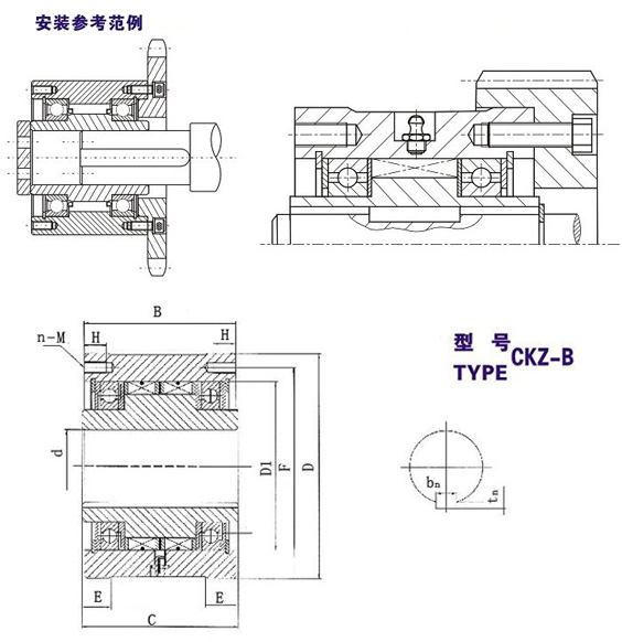 CKZ-B單向超越離合器結(jié)構(gòu)圖